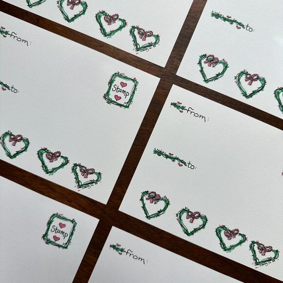 6ct To and From Postcard Notes - Picture 11 of 11